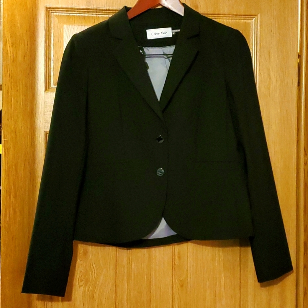 Calvin Klein Women's Blazer Black Size 8